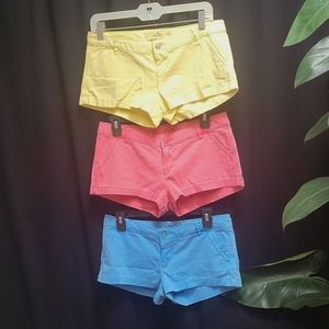 3 pairs size 5/37 jean hollister shorts